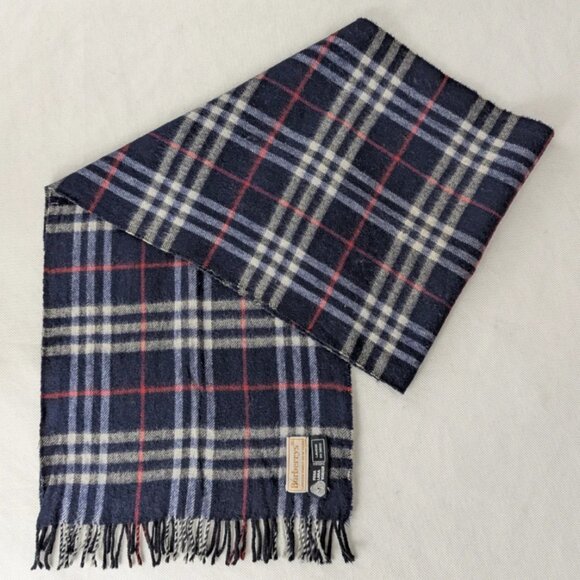 Burberry Designer wool Scarf Blue – Unisex – Used – Elegant Cold Weather Wrap. - Picture 1 of 8